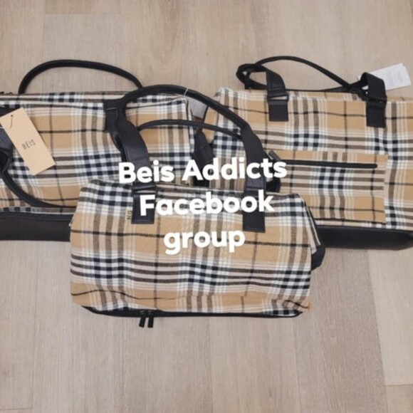 BEIS Handbags - Beis Limited Edition Weekender in Plaid